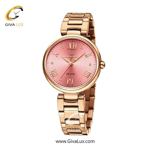 ساعت مچی زنانه بندفلزی ناوی فورس(نیوی فورس)رز گلد NF5030 RG/R 5030Ro-Pink.jpg