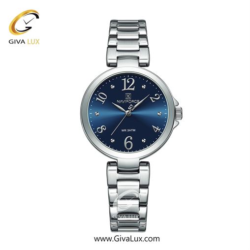 ساعت مچی زنانه بندفلزی ناوی فورس(نیوی فورس) سیلور-سرمه ای NF5031 S/D.BL 5031S-NBlu.jpg