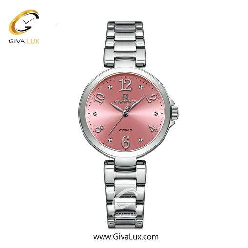 ساعت مچی زنانه بندفلزی ناوی فورس(نیوی فورس) سیلور NF5031 S/R 5031S-Pink.jpg