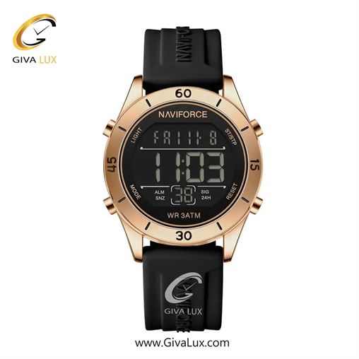 ساعت مچی اورجینال زنانه ناوی فورس|Naviforce|نوی فورس|نیوی فورس رزگلد | مشکی| مشکی| کد رفرنس NF5054 RG/B/B