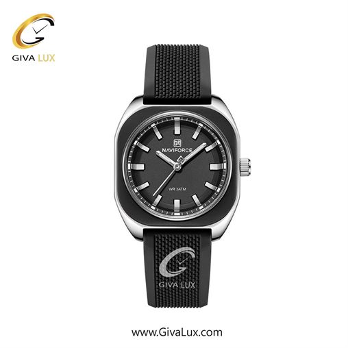 ساعت مچی اورجینال زنانه ناوی فورس|Naviforce|نوی فورس|نیوی فورس نقره ای-مشکی | مشکی| مشکی| کد رفرنس NF5061 S/B/B