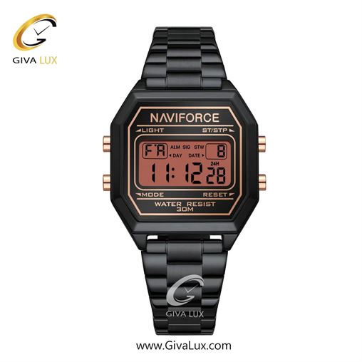 ساعت مچی اورجینال زنانه ناوی فورس|Naviforce|نوی فورس|نیوی فورس مشکی | مشکی| مشکی| کد رفرنس NF5063S B/RG/B