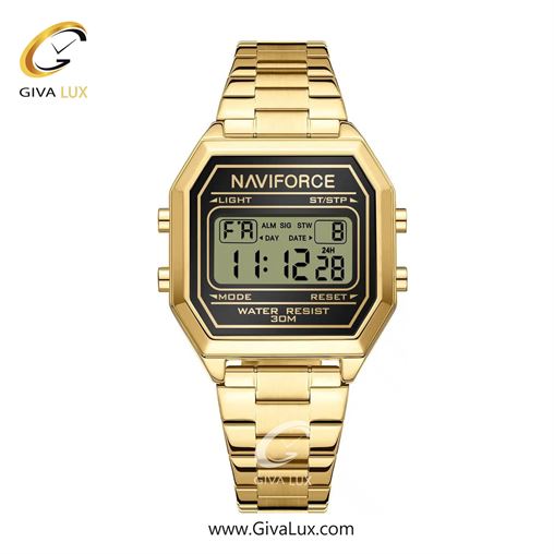 ساعت مچی اورجینال زنانه ناوی فورس|Naviforce|نوی فورس|نیوی فورس طلایی | طلایی| مشکی| کد رفرنس NF5063S G/B/G