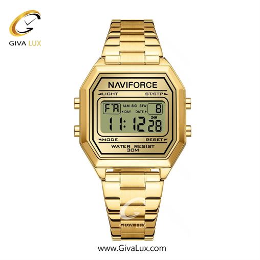 ساعت مچی اورجینال زنانه ناوی فورس|Naviforce|نوی فورس|نیوی فورس طلایی | طلایی| طلایی| کد رفرنس NF5063S G/G/G