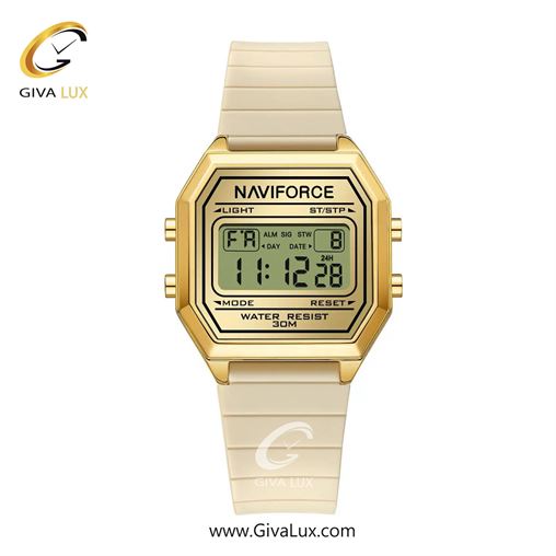 ساعت مچی اورجینال زنانه ناوی فورس|Naviforce|نوی فورس|نیوی فورس طلایی | کرم| طلایی| کد رفرنس NF5063T G/G/BG