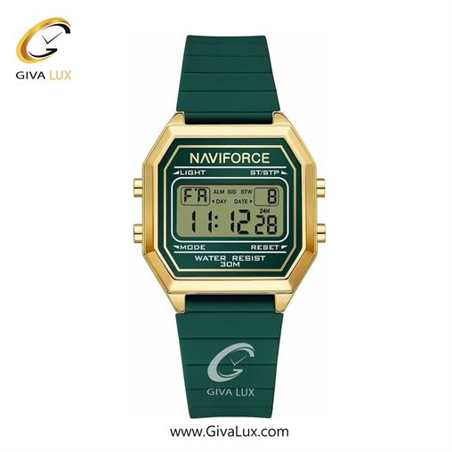 ساعت مچی اورجینال زنانه ناوی فورس|Naviforce|نوی فورس|نیوی فورس طلایی | سبز یشمی تیره| سبز یشمی تیره| کد رفرنس NF5063T G/GN/GN