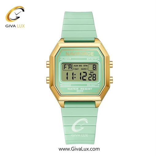 ساعت مچی اورجینال زنانه ناوی فورس|Naviforce|نوی فورس|نیوی فورس طلایی | سبز| سبز| کد رفرنس NF5063T G/L.GN/L.GN