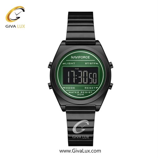 ساعت مچی اورجینال زنانه ناوی فورس|Naviforce|نوی فورس|نیوی فورس مشکی | مشکی| سبز| کد رفرنس NF5066 B/GN/B