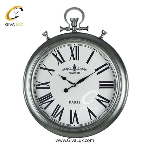 ساعت دیواری اورجینال والتر آلیاژ فلزی نقره ای| کد رفرنس 5124