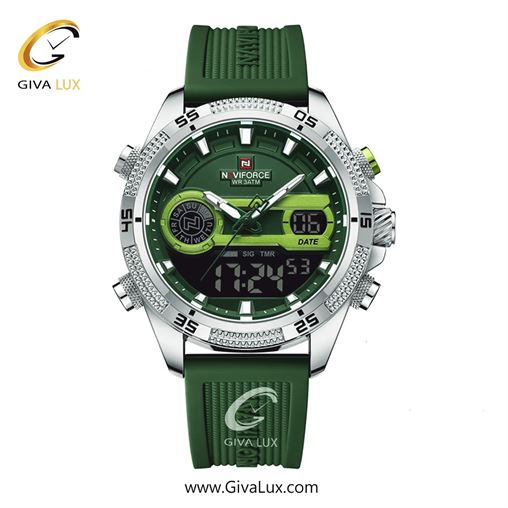 ساعت مچی مردانه بند پی یو ناوی فورس (نیوی فورس)NF9223 S/GN/GN  515_SGNGN.jpg