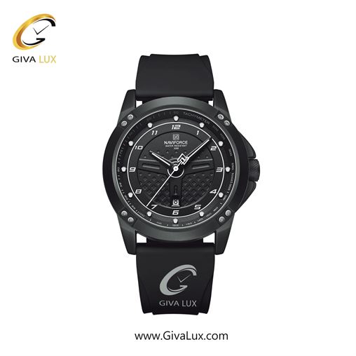 ساعت مچی مردانه تک موتور بند پی یو قرمز ناوی فورس (نیوی فورس) NF8031 B/R/R 526_BWB.jpg