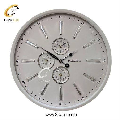 ساعت دیواری اورجینال پالادیوم آلیاژ فلزی سفید| کد رفرنس 5310