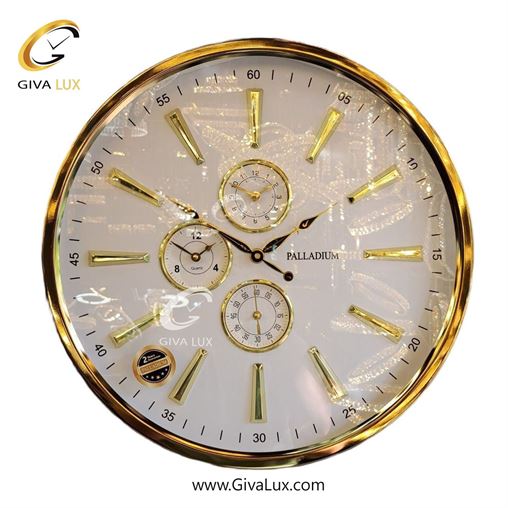 ساعت دیواری اورجینال پالادیوم آلیاژ فلزی طلایی| کد رفرنس 5310