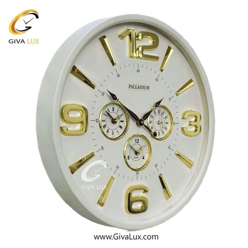 ساعت دیواری اورجینال پالادیوم آلیاژ فلزی سفید| کد رفرنس 5311