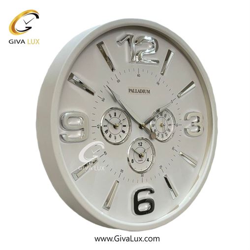 ساعت دیواری اورجینال پالادیوم آلیاژ فلزی سفید| کد رفرنس 5311
