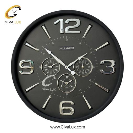 ساعت دیواری اورجینال پالادیوم آلیاژ فلزی مشکی| کد رفرنس 5311