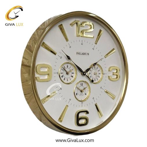 ساعت دیواری اورجینال پالادیوم آلیاژ فلزی طلایی| کد رفرنس 5311