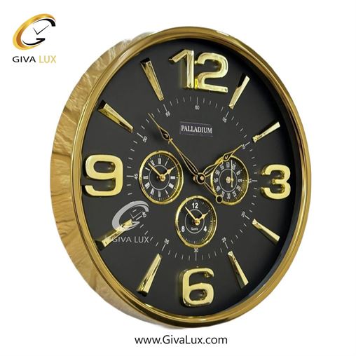 ساعت دیواری اورجینال پالادیوم آلیاژ فلزی طلایی| کد رفرنس 5311