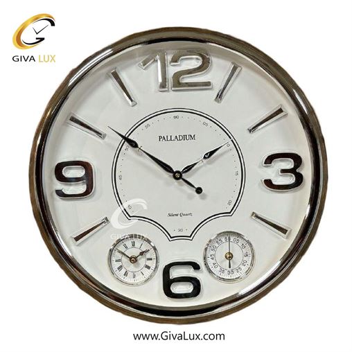 ساعت دیواری اورجینال پالادیوم آلیاژ فلزی نقره ای| کد رفرنس 5320