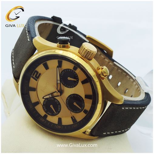 ساعت مردانه آی واچ سه موتوره کرنوگراف بند چرمی