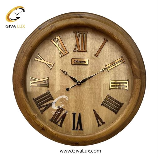 ساعت دیواری اورجینال پاشا چوب قهوه ای| کد رفرنس 551