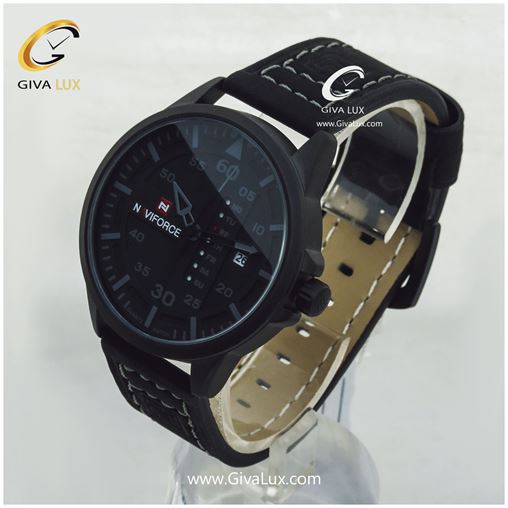 ساعت مردانه بندچرمی مشکی نوی فورس مدل nf9074m