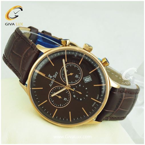 ساعت مچی مردانه بند چرمی سه موتوره آلبرت ترایس مدل AT20263