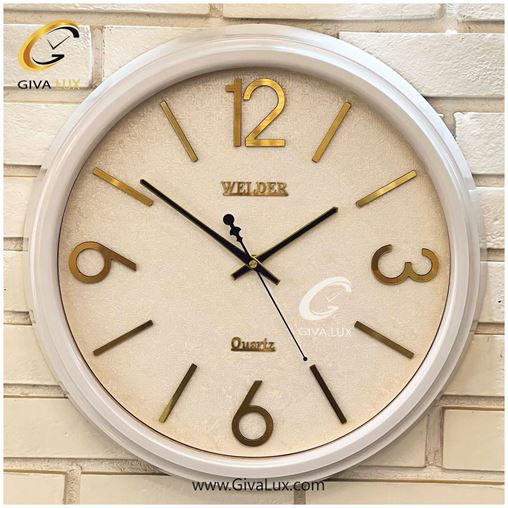 ساعت دیواری اورجینال ولدر PVC سفید| کد رفرنس 560