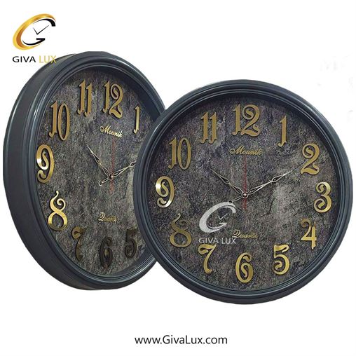 ساعت دیواری اورجینال مونیک PVC تیتانیوم| کد رفرنس 603