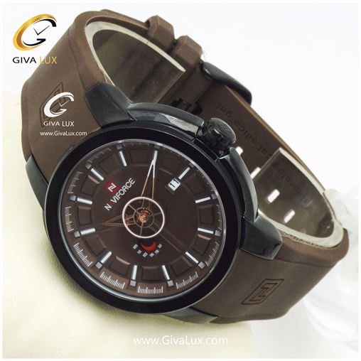 ساعت مردانه نوی فورس قهوه ای مدل NF9107M