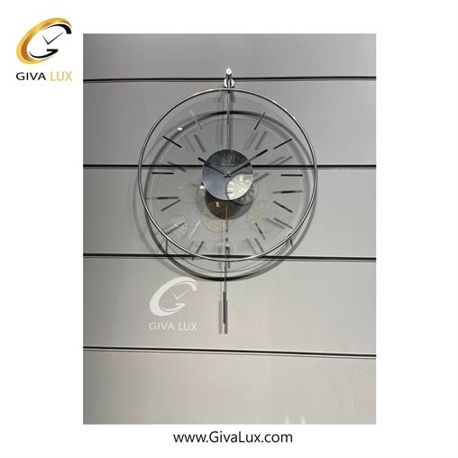 ساعت دیواری اورجینال بتیس آلیاژ فلزی نقره ای| کد رفرنس 5818