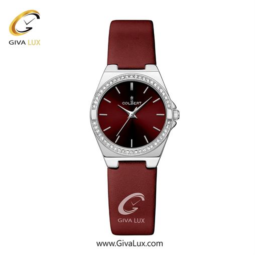 ساعت مچی اورجینال زنانه کلبرت COLBERT نقره ای | زرشکی| زرشکی| کد رفرنس 0330L