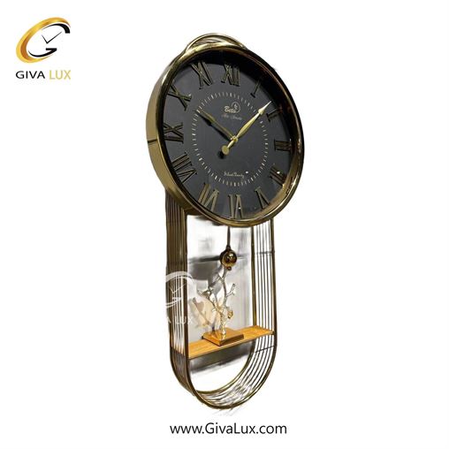 ساعت دیواری اورجینال بتیس آلیاژ فلزی طلایی| کد رفرنس 4555