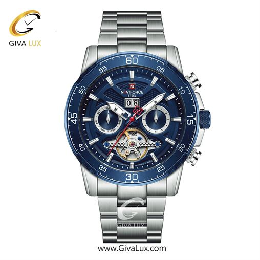 ساعت مچی مردانه اتوماتیک بند فلزی ناوی فورس( نیوی فورس) استیل- صفحه آبیNFS 1001 59_1001SBLBL.jpg