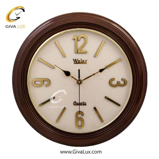 ساعت دیواری اورجینال والار PVC قهوه ای| کد رفرنس 102