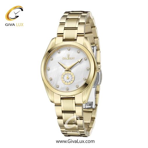 ساعت مچی اورجینال زنانه کلبرت COLBERT دو موتوره زیر ثانیه طلایی | طلایی| نقره ای| کد رفرنس 0308L