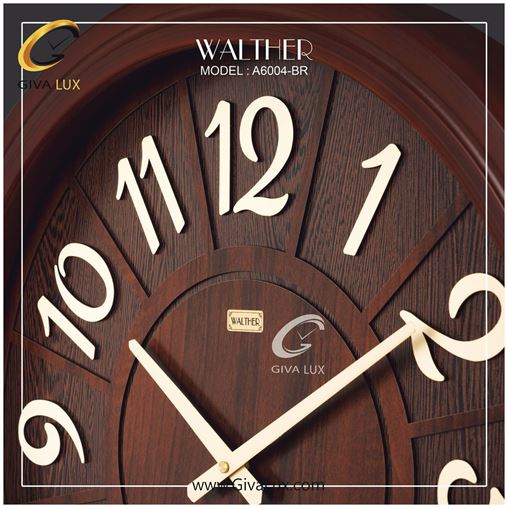 ساعت دیواری اورجینال والتر چوب قهوه ای| کد رفرنس 6004BR 6004-BR-1.jpg