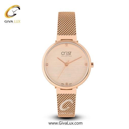ساعت مچی اورجینال زنانه کرست | Crest  رزگلد | رزگلد| رزگلد-نقره ای| کد رفرنس Crest 6088-4 6006-1.jpg