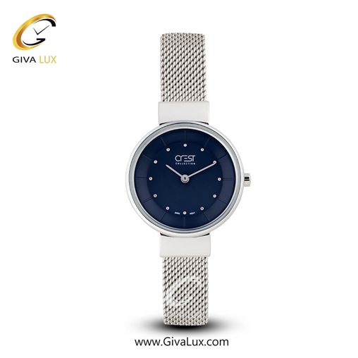 ساعت مچی اورجینال زنانه کرست | Crest  نقره ای | نقره ای| مشکی| کد رفرنس Crest 6007-1 6008-1.jpg