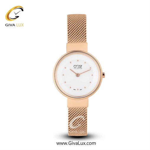 ساعت مچی اورجینال زنانه کرست | Crest  رزگلد | نقره ای| نقره ای| کد رفرنس Crest 6008-2 6008-3.jpg