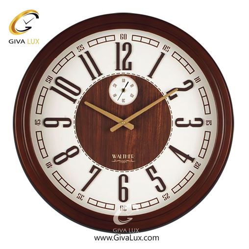 ساعت دیواری اورجینال والتر چوب قهوه ای| کد رفرنس 6008BR 6008-BR.jpg