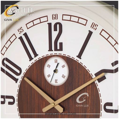 ساعت دیواری اورجینال والتر چوب کرم| کد رفرنس 6008CR 6008-CR-1.jpg
