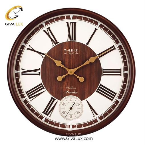 ساعت دیواری اورجینال والتر چوب قهوه ای| کد رفرنس 6009BR 6009-BR.jpg