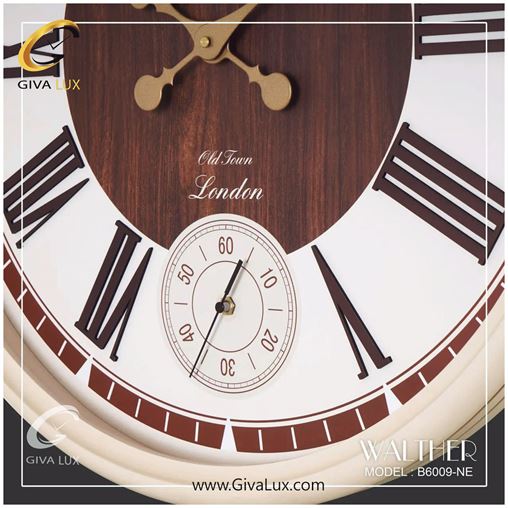 ساعت دیواری اورجینال والتر چوب کرم| کد رفرنس 6009NE 6009-NE-1.jpg