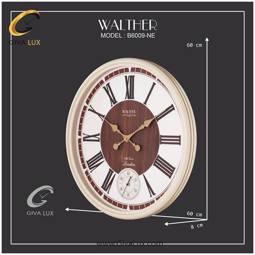 ساعت دیواری اورجینال والتر چوب کرم| کد رفرنس 6009NE 6009-NE-2.jpg