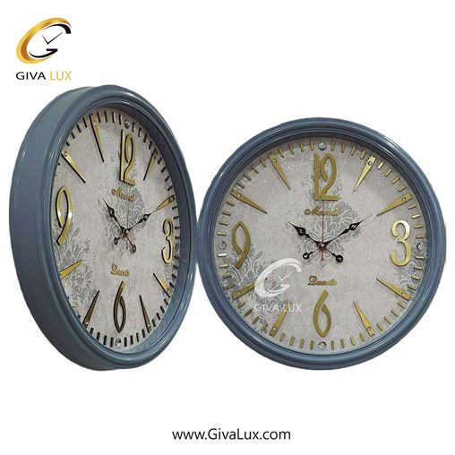 ساعت دیواری اورجینال مونیک PVC طوسی| کد رفرنس 601