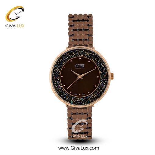 ساعت مچی اورجینال زنانه کرست | Crest  رزگلد | مشکی| مشکی| کد رفرنس Crest 6011-3 6011-5.jpg