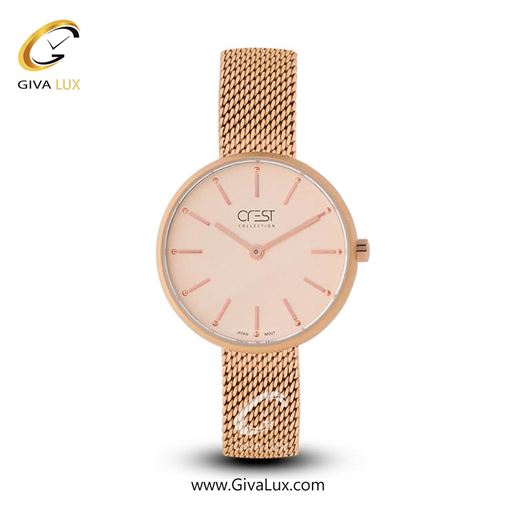 ساعت مچی اورجینال زنانه کرست | Crest  رزگلد | رزگلد| قهوه ای| کد رفرنس Crest 6018-4 6018-5.jpg