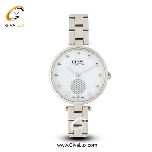 ساعت مچی اورجینال زنانه کرست | Crest  طلایی | طلایی| سفید صدفی| کد رفرنس Crest 6019-1 6019-5.jpg