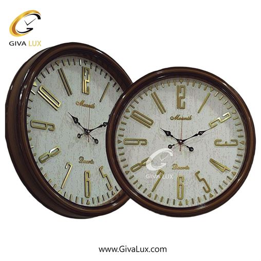 ساعت دیواری اورجینال مونیک PVC طوسی| کد رفرنس 601 602-1.jpg